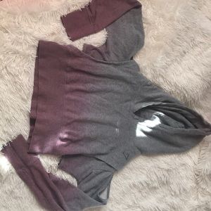 Gym Shark crop hoodie